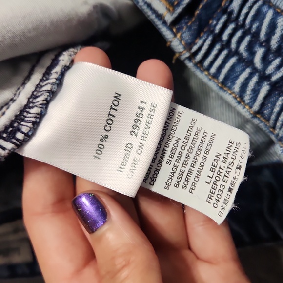 Vintage L.L. Bean High Rise Baggy Relaxed Tapered Leg Elastic Waist "Mom" Jeans - Picture 7 of 11